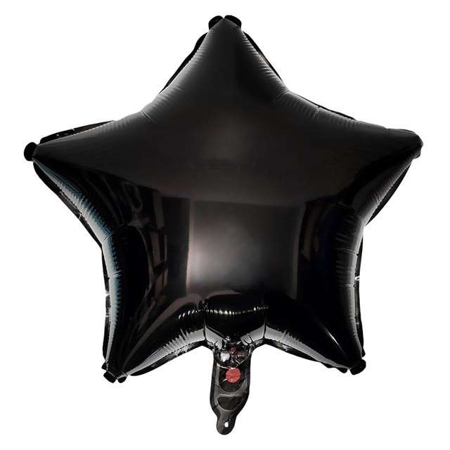 Balon foliowy gwiazda 24 cale Czarna 50szt