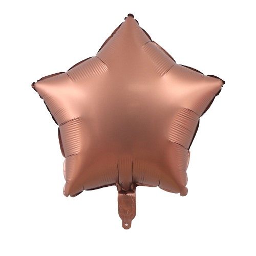 Balon foliowy gwiazda 18 cali Czekoladowy 50szt