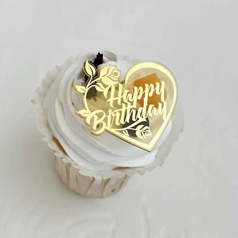 Topper na tort babeczki Happy Birthday 5szt
