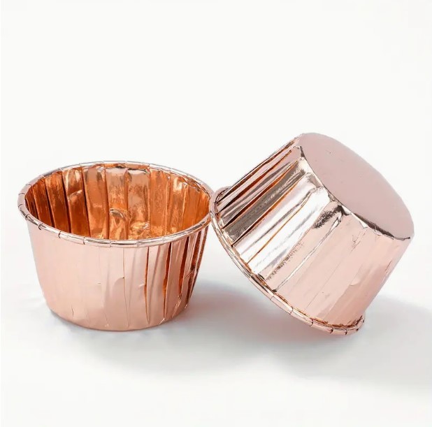 Foremki do babeczek 50szt Rose Gold