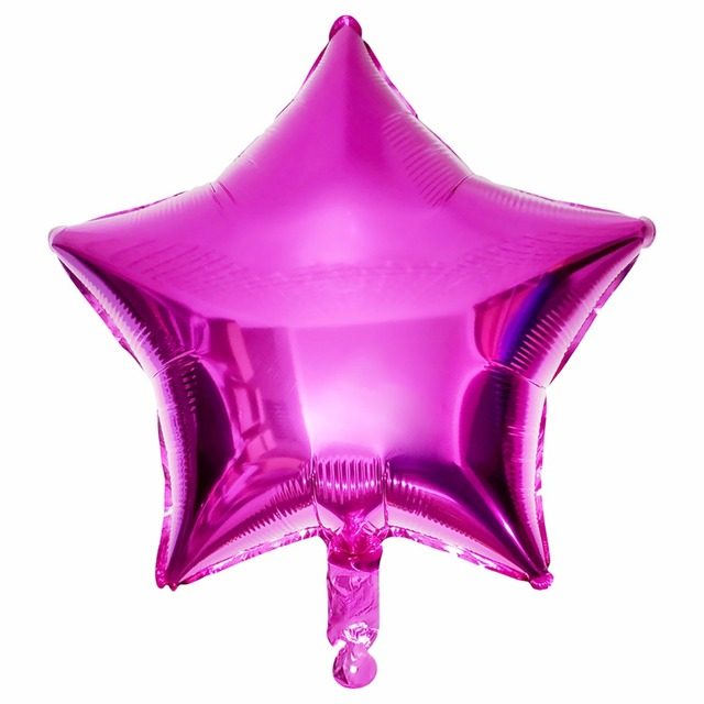 Balon foliowy gwiazda 18 cali 45 cm fuksja