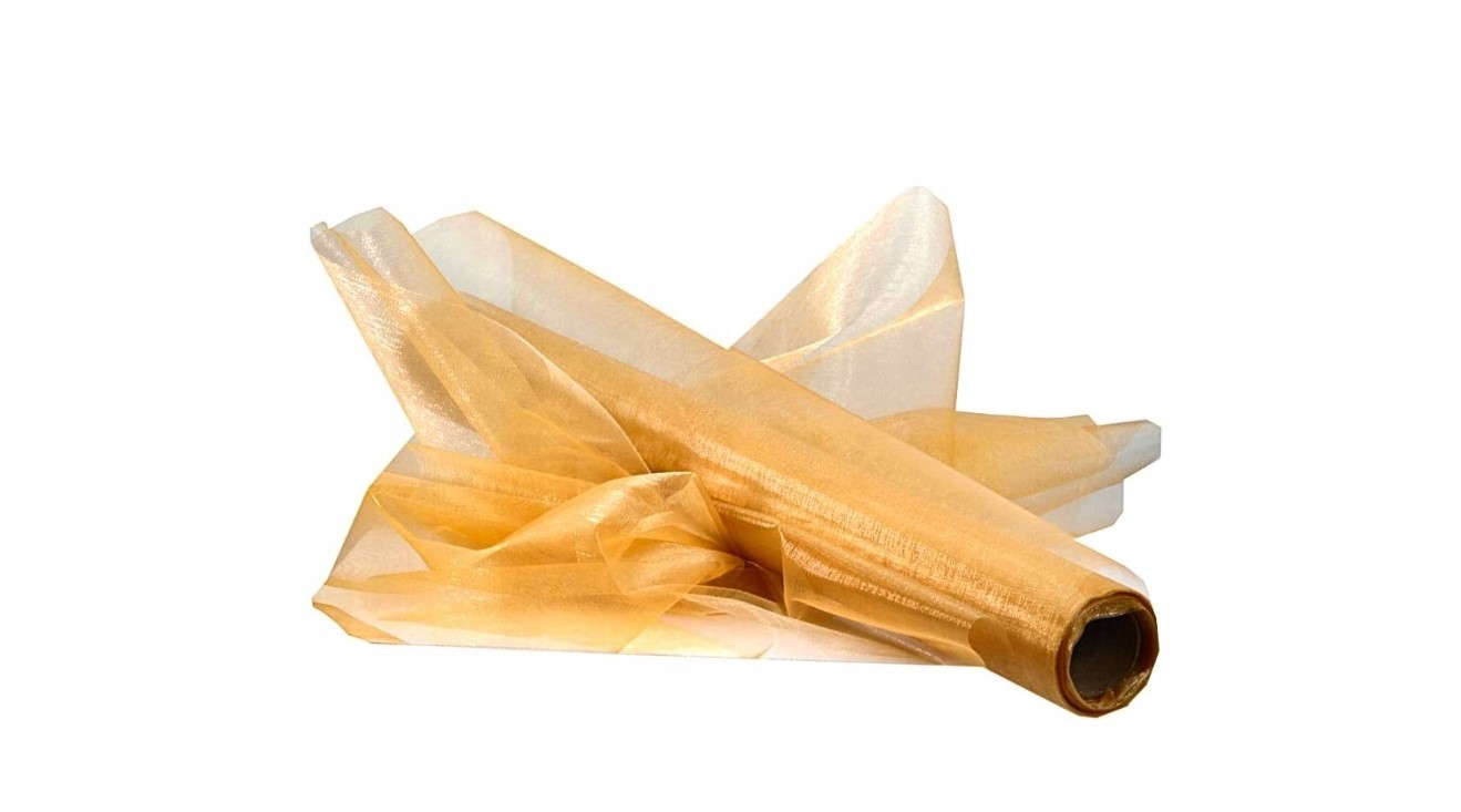 Organza złota 48cm x 9m