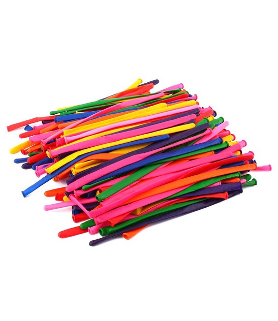 Balon lateksowy modelingowy mix kolor 100szt