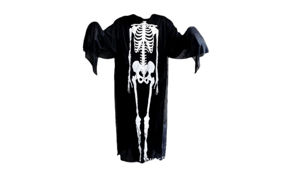 Strój przebranie Kościotrup Halloween 120cm