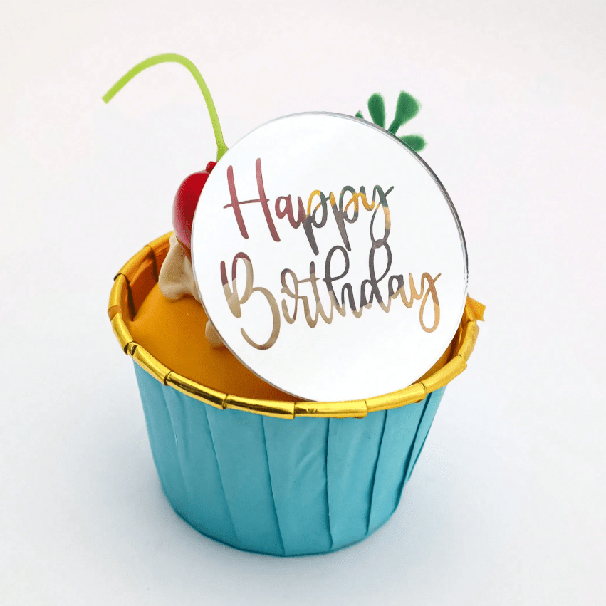 Topper na tort babeczki Happy Birthday 5szt