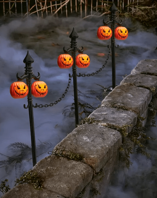 Dekoracja na Halloween Dynia do ogrodu 55cm, 2szt