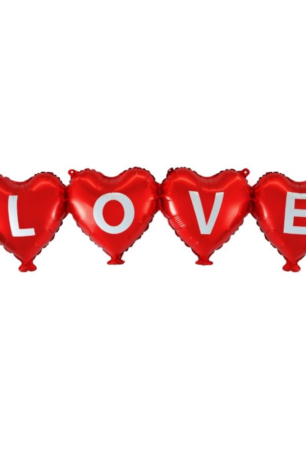 Balon foliowy girlanda 101x27cm LOVE
