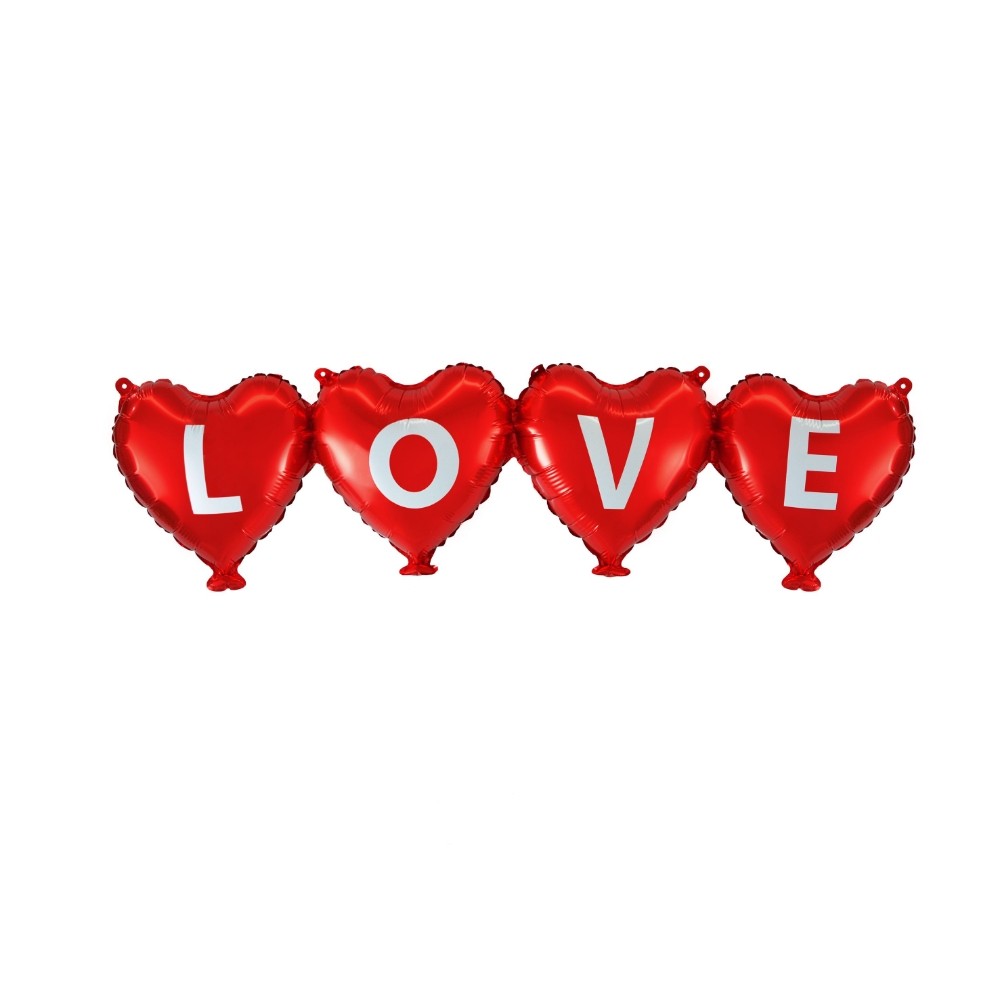 Balon foliowy girlanda 101x27cm LOVE