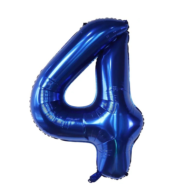 Balon foliowy cyfra 4, 32 cale