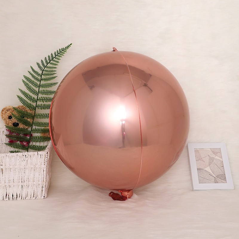 Balon foliowy kula 4d rose gold 55cm