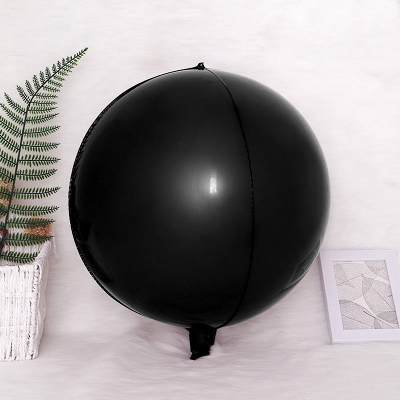 Balon foliowy kula 4d czarna 50cali,127cm