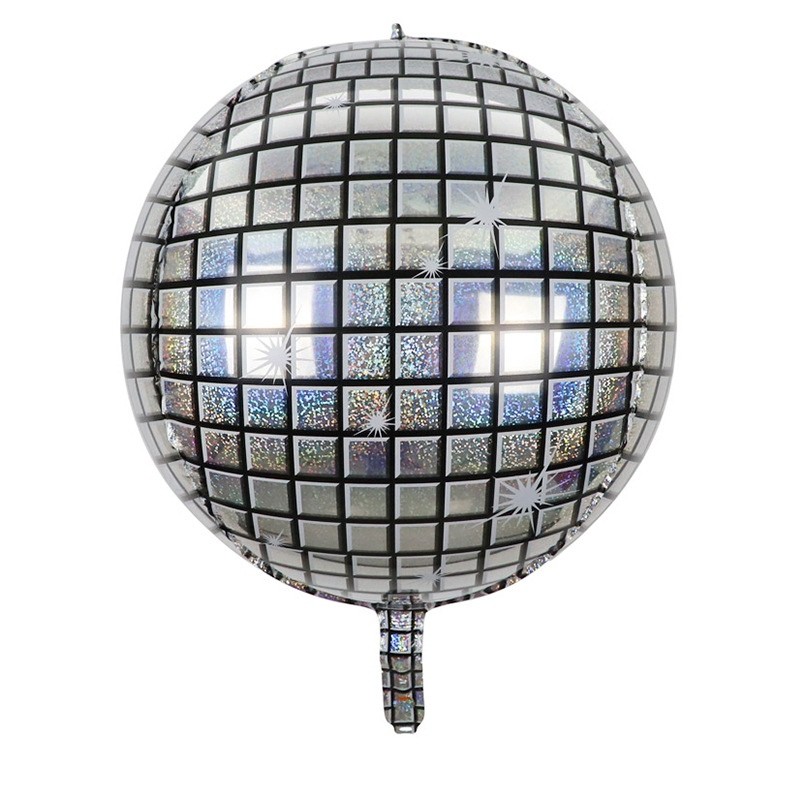 Balon foliowy kula 4d disco holo 55cm