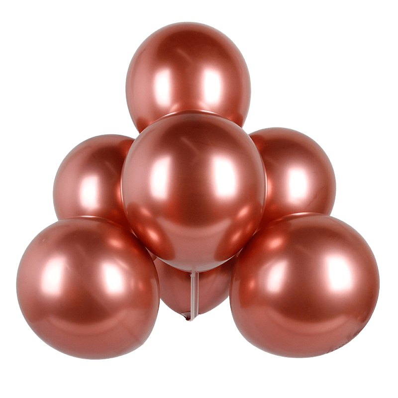 Balon lateksowy 100szt Rose Gold chrom 12 cali, 25cm