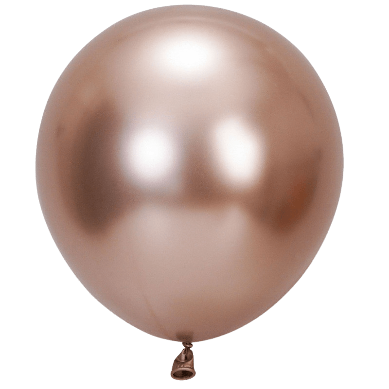 Balon lateksowy 50szt szampański chrom 12 cali
