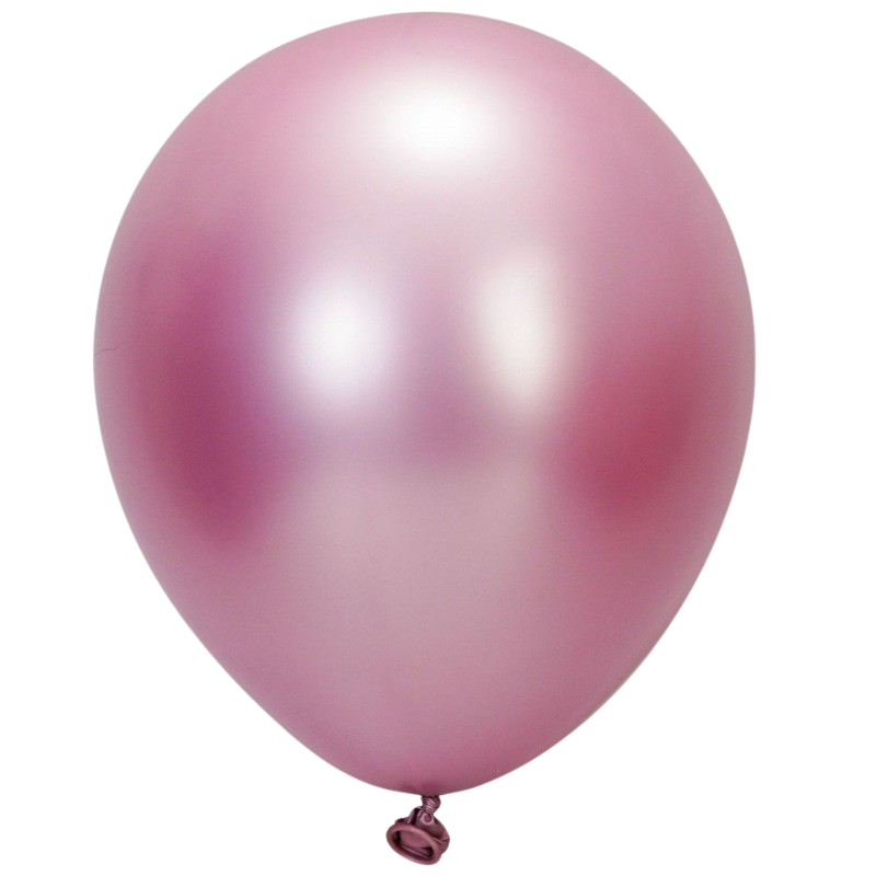 Balon lateksowy 50szt różowy chrom 10 cali