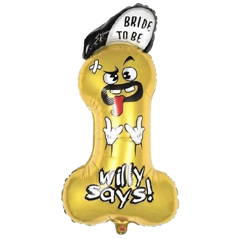Balon foliowy Penis Wieczór Panieński 45x90cm