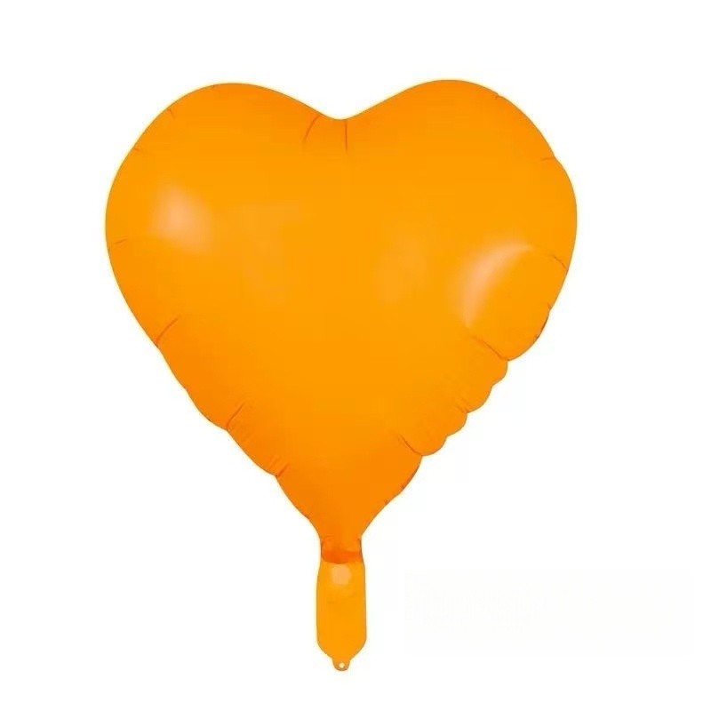 Balon foliowy serce pomarańczowy 45cm,18 cali